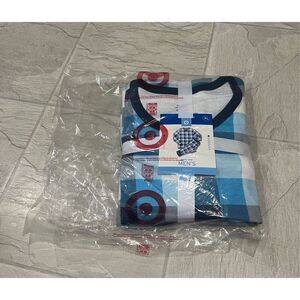 Family Sleep Mens Blue Buffalo Plaid 2-Piece Set Size XL NEW